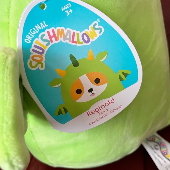 NWT Squishmallow 8” Reginald The Corgi Dragon - Picture 3 of 10
